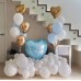 Μπαλόνια για νεογέννητο αγοράκι συννεφάκι με καρδιά